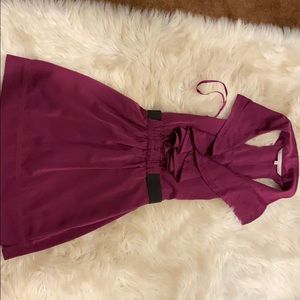 Rachel Roy color dress with stretch black belt